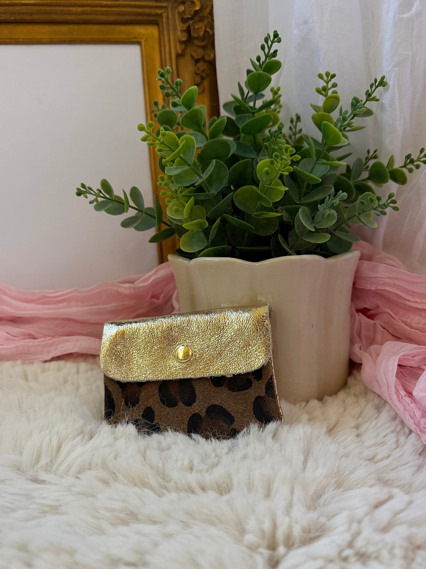 Petit porte monnaie Léopard