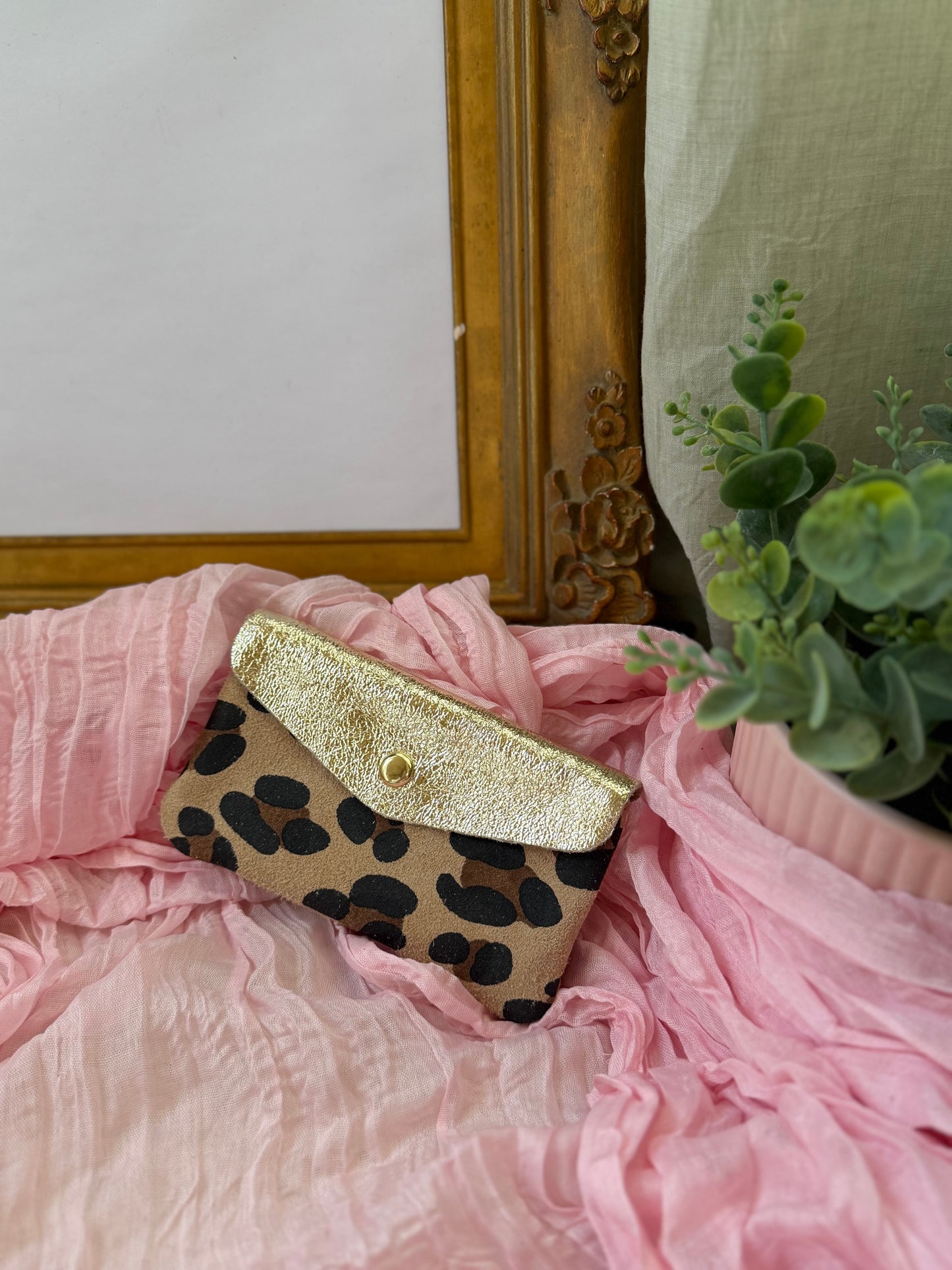 Grand Porte monnaie léopard