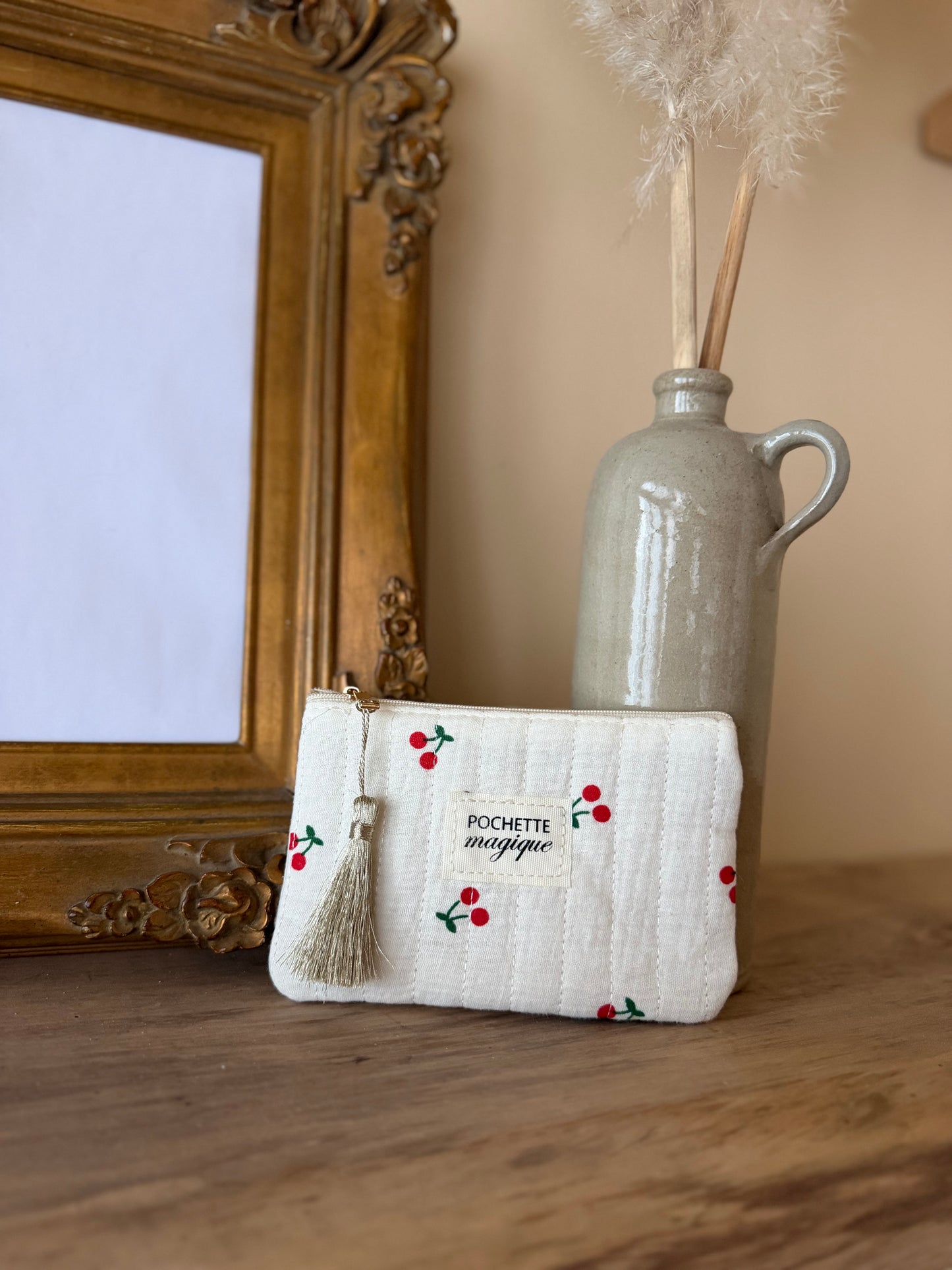 Pochette cerise