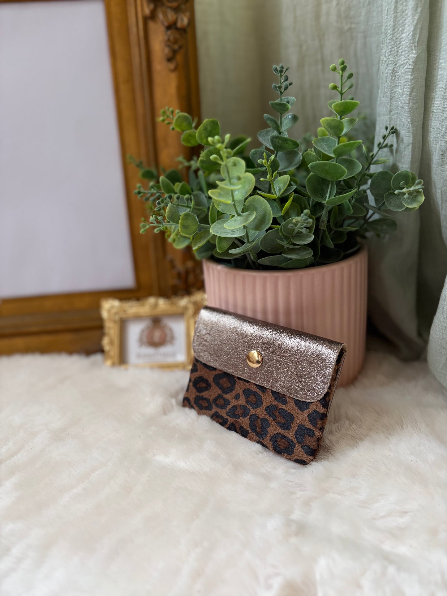 Petit porte monnaie léopard