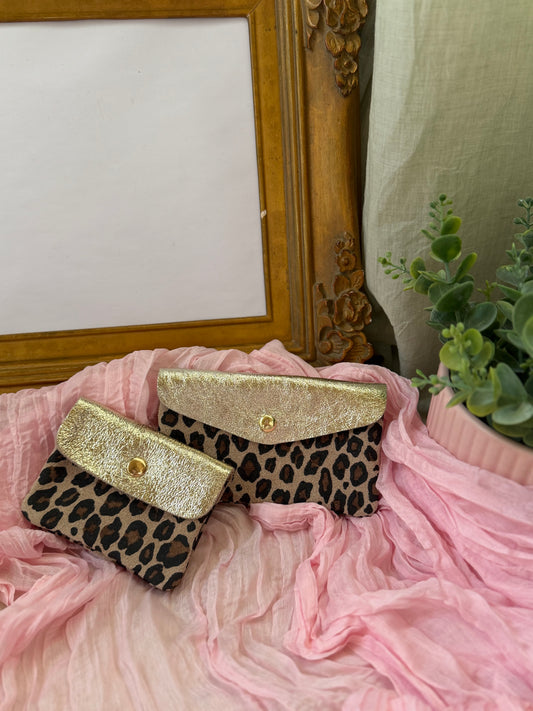 Porte monnaie léopard