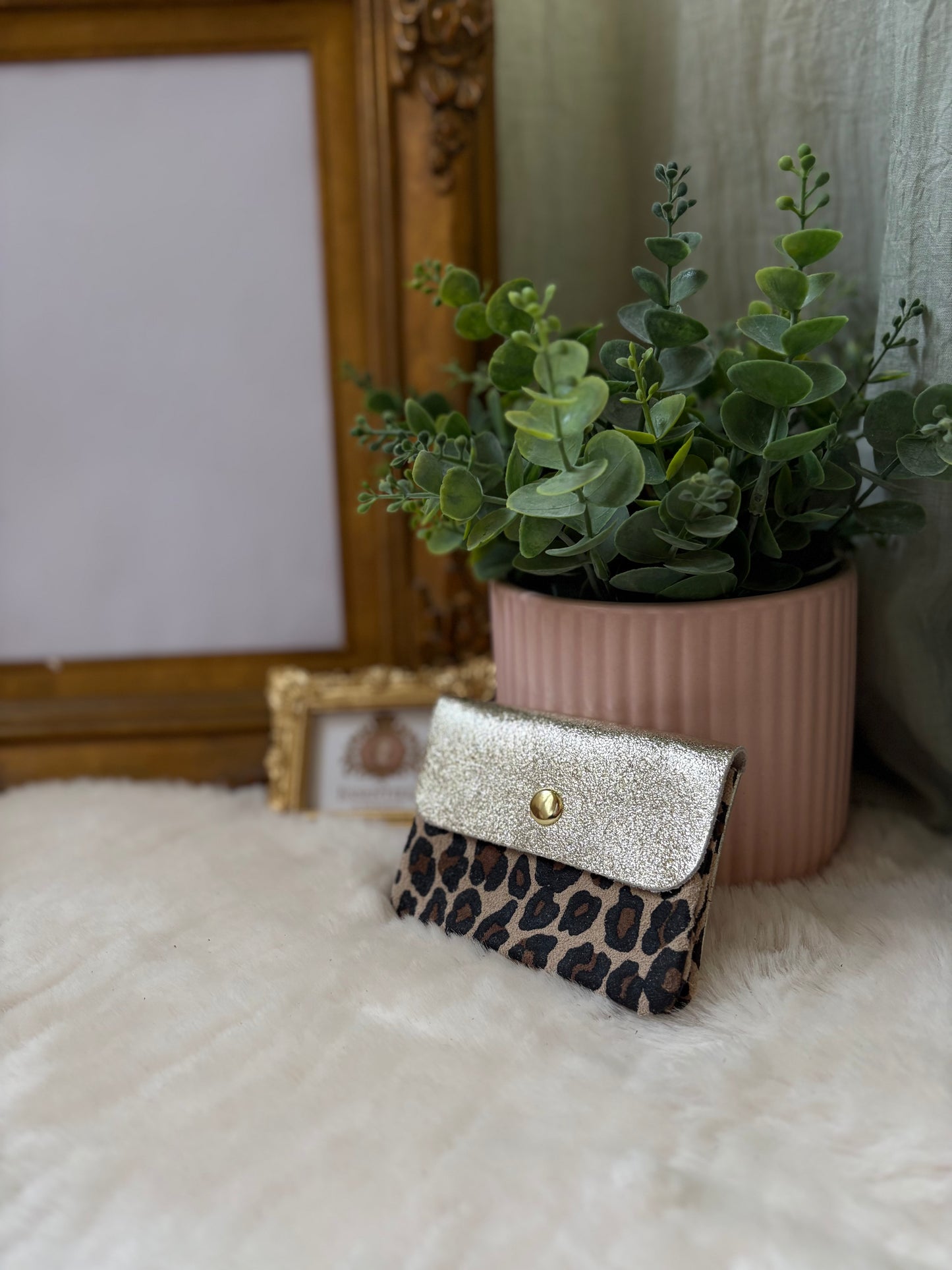 Petit porte monnaie léopard